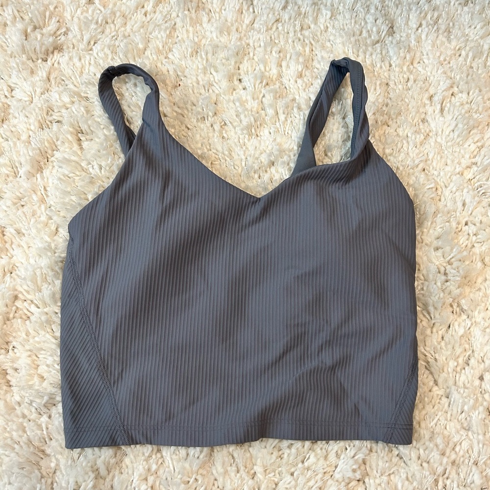 Gray Bra/ padded Tank Top